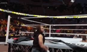 Everything's coming up romey.even the steel chair he threw to his brother dean ambrose during the steel cage match that main evented last night's raw. Ambrose Replaces Wyatt S Broken Chair Gif On Imgur