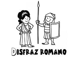 Pues bien, el coliseo de roma era un gran anfiteatro romano, el más grande e importante de todos los dibujos para colorear. Dibujo De Un Disfraz De Romano Para Pintar Con Ninos En Carnaval Romanos Roma Para Ninos Roma Antigua