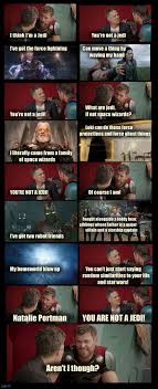 Is Thor A Jedi Marvel Jokes Funny Marvel Memes Star Wars Jokes