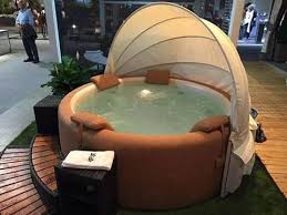 This Canopy Softub Hot Tub Garden Hot Tub Backyard Jacuzzi Outdoor