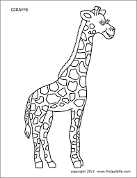 A giraffe is among the most loved kenyan animals. Giraffe Free Printable Templates Coloring Pages Firstpalette Com