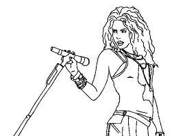 Find your favorite coloring page on hellokids! Shakira In Concert Coloring Page Coloringcrew Com Coloring Home
