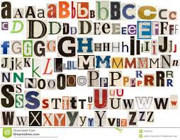 Colorful Newspaper Alphabet Newspaper Letters Lettering Newspaper Collage