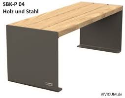 Sitzbank Sbk P 04 Holz Und Stahl Sitzbank Gartenbank Stahl Bank