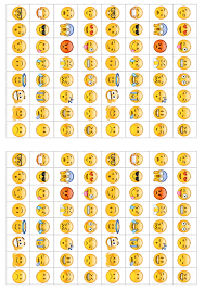 Emojis emoticons caritas spass einladungen zum ausdrucken bearbeitbaren text pdf datei sofort zum download grunen hintergrund. Emoji Stickers Birthday Printable