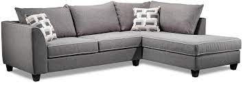 Sofa mart sectional | best collections of sofas and couches. Finnerty 2 Piece Sectional With Right Facing Chaise Silver Leon S