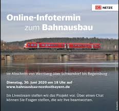 Erreichen eine breit gefächerte leserschaft. Online Infotermin Zum Bahnausbau Nordostbayern Willkommen Im Landkreis Schwandorf