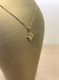 Check spelling or type a new query. 14 Karat Solid Yellow Gold Hamsa Necklace Pendant On 14k Gold Etsy