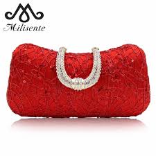 Compra un bolso de la marca. Workinonthefacts Comprar Milisente Mujeres Bolso De Embrague Rojo Noche Bolsos Boda Clutch Senora Fiesta Monedero Con Cadena Online Baratos