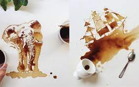 Giulia bernardelli has known on instagram as bernulia is an italian lady who makes amazing art with leftover foods like spilled coffee, breakfast, and frozen dessert too. This Artist Makes Incredible Paintings From Spilt Coffee The Irish News