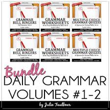 Grammar Bundle Ten Minute Daily Grammar By Julie Faulkner Teachers Pay Teachers In 2020 Grammar Practice Grammar Bundle Literature Circles High School