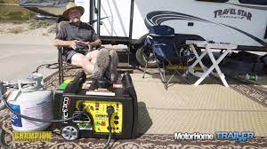 How big is a champion dual fuel rv? Champion 3100 3400 Watt Dual Fuel Inverter Generator Sponsored By Champion Power Equipment Youtube