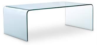 Tangkula tempered glass coffee, clear coffee table, waterfall rectangle coffee table for living room, cocktail tea table with rounded edges. Flow Coffee Table Glass Leon S