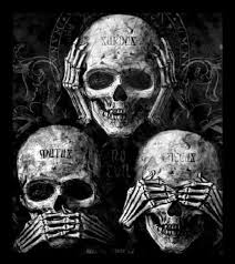 не вижу зла не слышу зла не говорю зла Pin On Skull