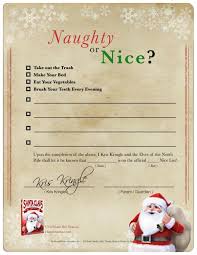 Impress your loved ones with a printable personalized nice list from santa claus! Free Printable Christmas Naughty Or Nice Contract Mama Likes This