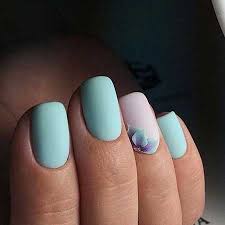 Sea themes for spring nails. 25 Simple Spring Nail Art Designs 2017