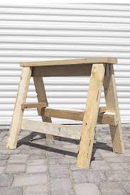 Heavy Duty Diy Folding Sawhorses Video Tutorial Plans Folding Sawhorse Saw Horse Diy Sawhorse