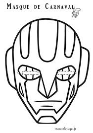 Drifting napkin resource pour l'animation des fêtes. Coloriage Masque De Carnaval Dessin Gratuit A Imprimer