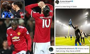Here and there he sends a bit of advice to me, and it helps me improve. Romelu Lukaku Vs Zlatan Ibrahimovic The Fight To Be King Of Milan Drove Them To Fall Out Daily Mail Online
