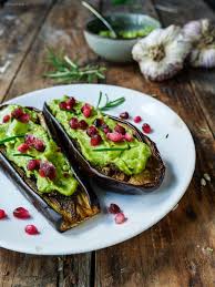 Aubergines Au Four Guacamole Et Grenade Recette Aubergine Au Four Recettes De Cuisine Alimentation