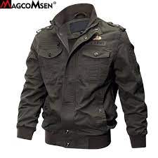 Bestprice Fashion Magcomsen Jackets Man Winter Military Bomber Jacket And Coat For Man Army T Mens Military Jacket Mens Jackets Casual Military Bomber Jacket