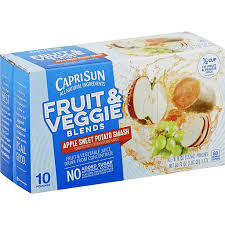 Capri Sun Fruit Veggie Blends Apple Sweet Potato Smash 10 Ct Juice Boxes Fairplay Foods