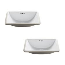Check spelling or type a new query. Kraus Rectangular Undermount Ceramic Sink 2 Pack 21 In White Kcu 241 2pk Rona
