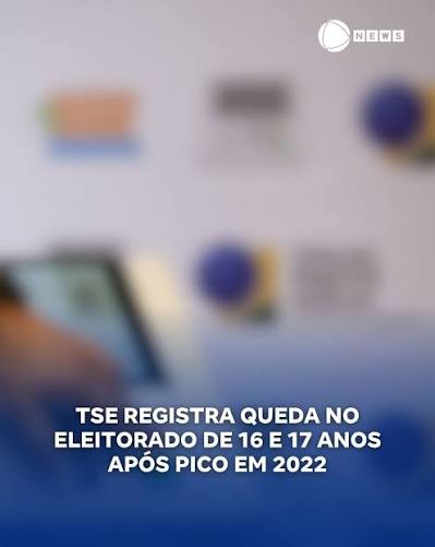 Dados do TSE (Tribunal Superior Eleitoral) revelam uma redução no número de adolescentes de 16 e 17 anos aptos a votar em 2026 em comparação com o público dessa faixa etária que