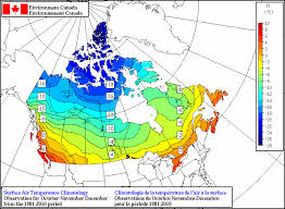 Nous protégeons l'environnement du canada. Climatologie De La Temperature Carte Moyenne Oct Nov Dec Environnement Canada