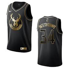 You can even customize a jersey or wear the name and number of star players like giannis antetokounmpo. Men S Milwaukee Bucks 34 Giannis Antetokounmpo Golden Edition Jersey Black Cfjersey Store