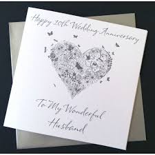 Handmade Luxury Heart Wedding Anniversary Card I wanted to do a little surprise thing, but so many of our friends have moved. handmade luxury heart wedding