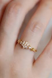 Elise Cute Unique Crystal Flower Adjustable Ring Gold Ring Designs Indian Jewellery Design Earrings Gold Earrings Designs