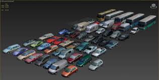 Low Poly Vehicles 3d Model For Download Cgsouq Com 3d Model Model Low Poly