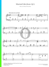 Download the pdf, print it and use our learning tools to master it. Married Life Sheet Music Piano Solo Pdf Download Streaming Oktav