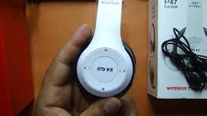 This item delivered free in india with super saver delivery. P47 Wireless Bluetooth Headphones Mobile Phone Earphone With Microphone Youtube