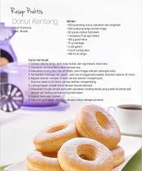 Resep Donut Kentang Resep Resep Donat Resep Makanan