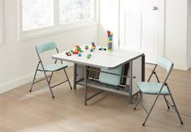 Cosco Kids 5pc Fold N Store Set 4 Chairs 1 Table White Woodgrain Teal Blue Chairs Charcoal Gray Frame Walmart Com In 2020 Blue Chair Cosco Wooden Table And Chairs