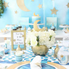 For instance the fabulous dessert table banner and widell designs designed a beautiful shower for her friend danielle who is expecting her first child. Love You To The Moon And Back Baby Shower Fun365