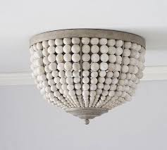 Showing 246 ceiling lighting filtered to 1 brand. Leila Wood Bead Flush Mount Foyer Lighting Fixtures Bedroom Ceiling Light Beaded Light Fixture