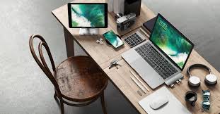 必要なものが全て一つのセットアップに satechi lifemadeeasy オフィスのアイデア 書斎 レイアウト オフィスのワークスペース