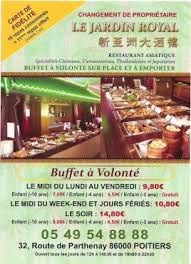 Restaurant Le Jardin Royal Poitiers