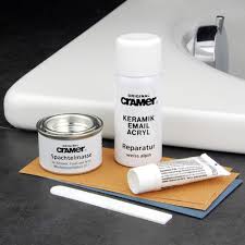 Bath and tile repair solutions are to repair debris, scratches, dents, and defects. Cramer Alpine White Ceramic Enamel Acrylic Scratch Chip Repair Kit