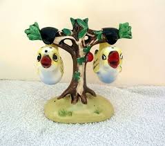 Vintage Bird Salt And Pepper Shakers Vintage Pottery Red Japan Birds Hanging In A Tree Salt Pepper Shakers Vintage Pottery Salt And Pepper Vintage