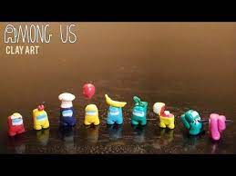Among Us Clay Figures Sculpt Polymer Clay Youtube Polymer Clay Crafts Polymer Clay Cake Clay Figures