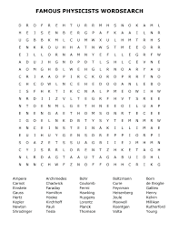Word puzzle solver image recognition. Famous Physicists Word Search Puzzle