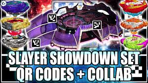 Check spelling or type a new query. All 7 Qr Codes Slayer Showdown Battle Set Qr Codes Beyblade Burst Surge App Qr Codes Slayer Stadium Youtube