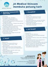 Grup lowongan kerja lampung #1 whatsapp klik disini. Loker Medan Terbaru Di Ja Medical Skincare Poskerjamedan Com