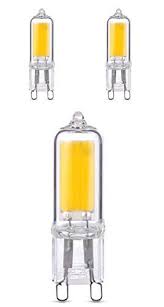 3 Pack Jcd G9 Glass Capsule Led 2 Pin Light Bulbs 2 Watt Cob Filament Led Energy Saving Halogen Lamp Replacement Pendant Spot Hall Bulb Halogen Lamp Light Bulb