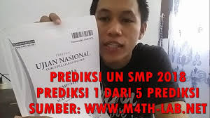 Smp Un Matematika Smp 2018 Prediksi 1 Dan Pembahasan Sumber Www M4th Lab Net Youtube