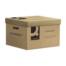 Container Arhivare Cu Capac Detasabil 515x305x350 Mm Culoarea Maro Capacitate 6 Bibliorafturi Emag Ro